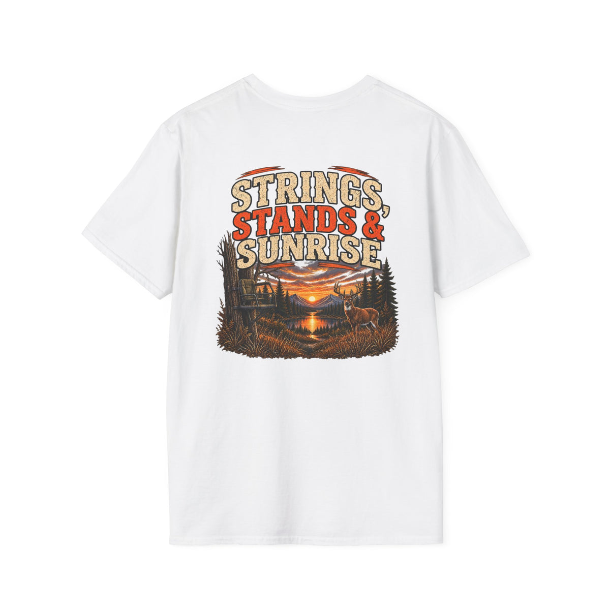Rack & Ridge | Strings, Stands & Sunrise T-Shirt