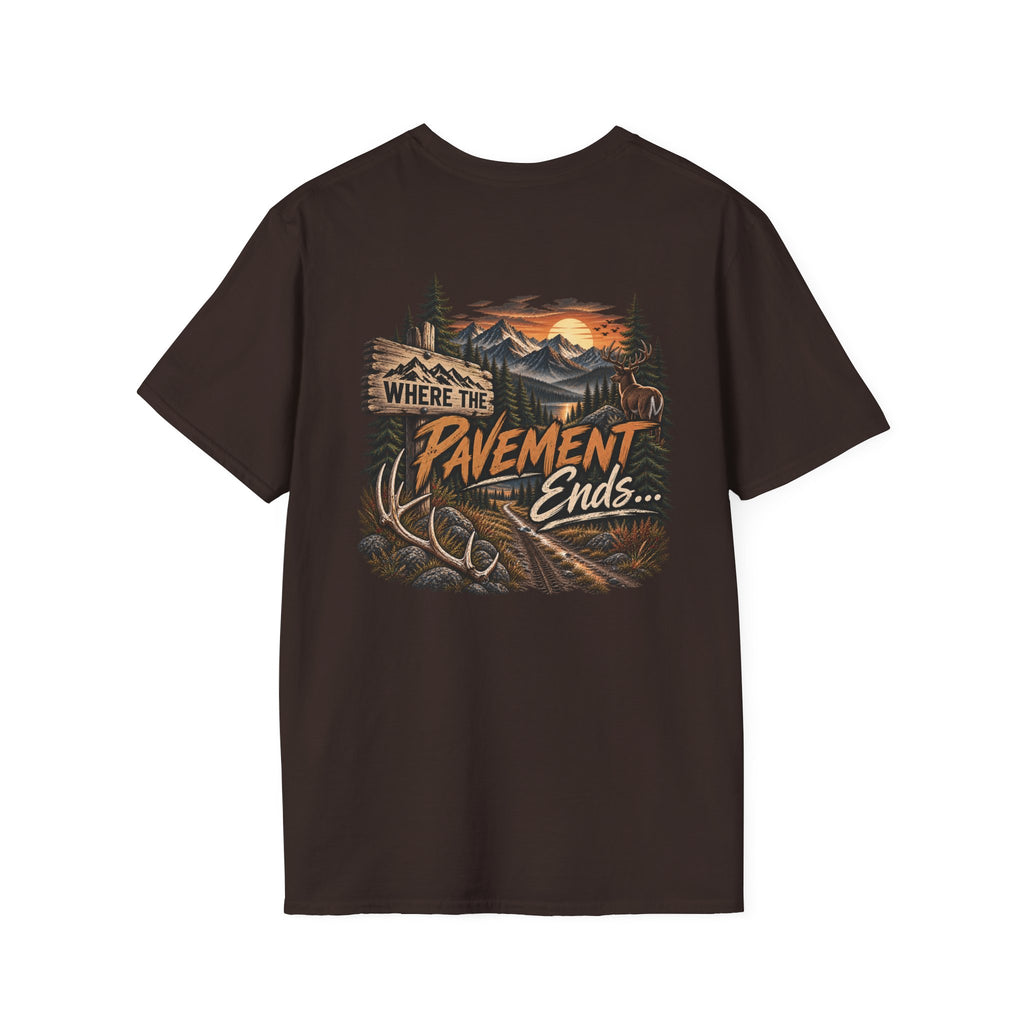 Rack & Ridge | Where the Pavement Ends T-Shirt