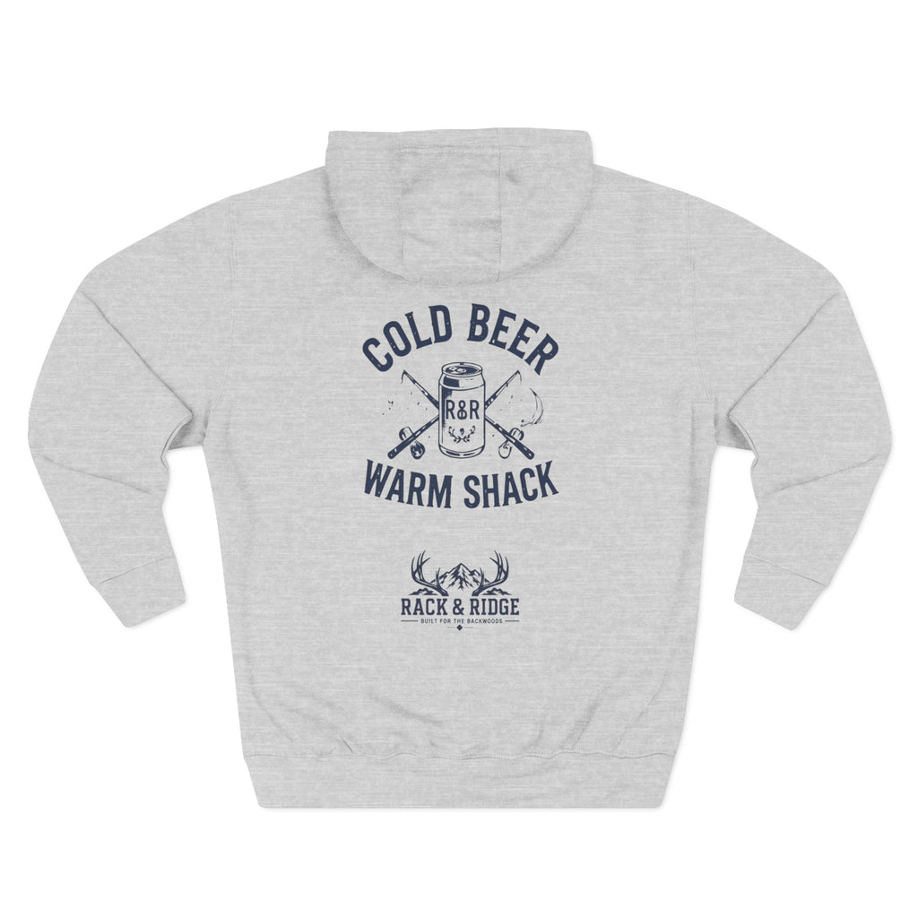 "Cold Beer. Warm Shack." | Rack & Ridge Hoodie