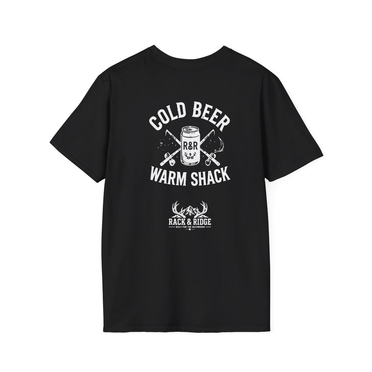Cold Beer. Warm Shack.| Rack & Ridge T-Shirt