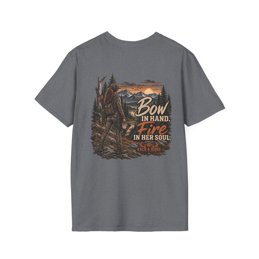 Rack & Ridge | Bow in Hand. Fire in Her Soul. T-Shirt