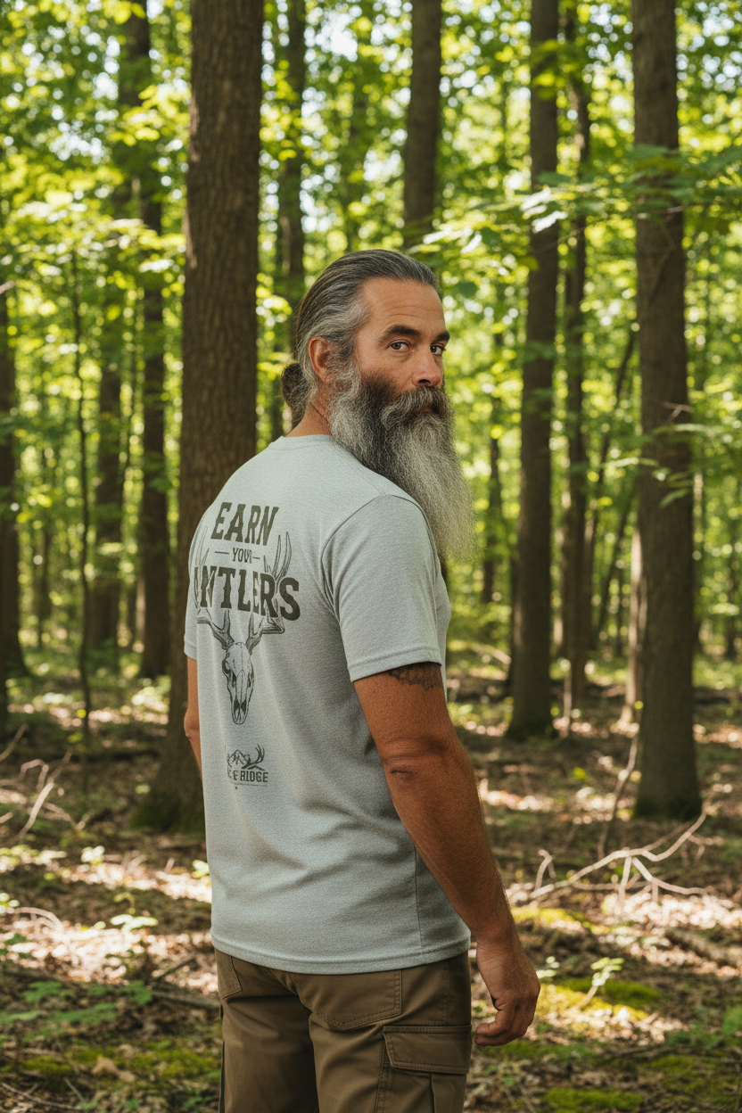 Rack & Ridge "Earn Your Antlers" T-Shirt