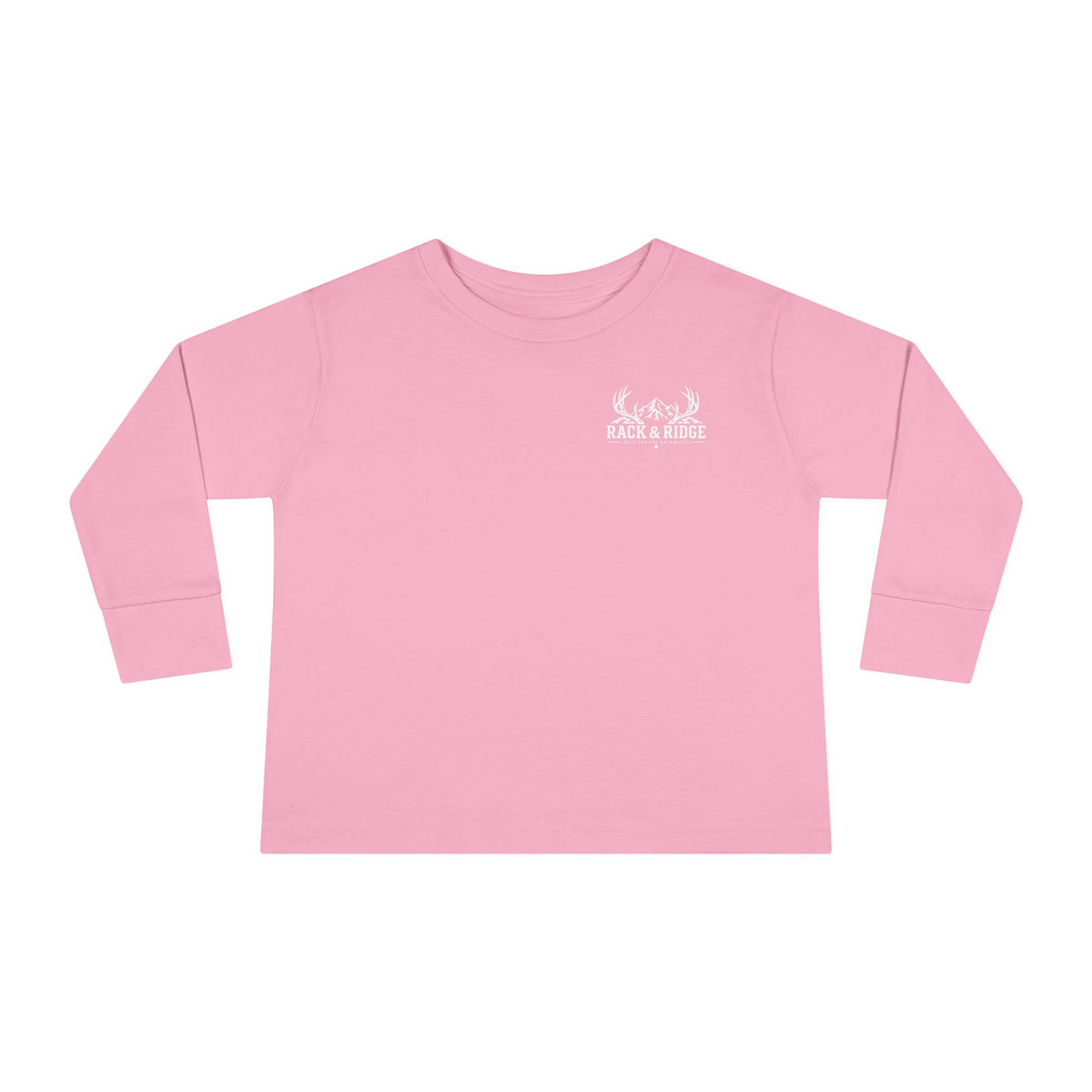 Rack & Ridge Signature Antler Logo Toddler Long Sleeve — Kids Outdoor Shirt