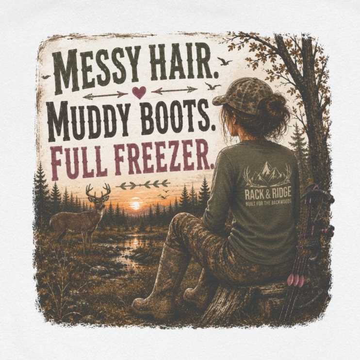 Rack & Ridge | Messy Hair. Muddy Boots. Full Freezer Hoodie
