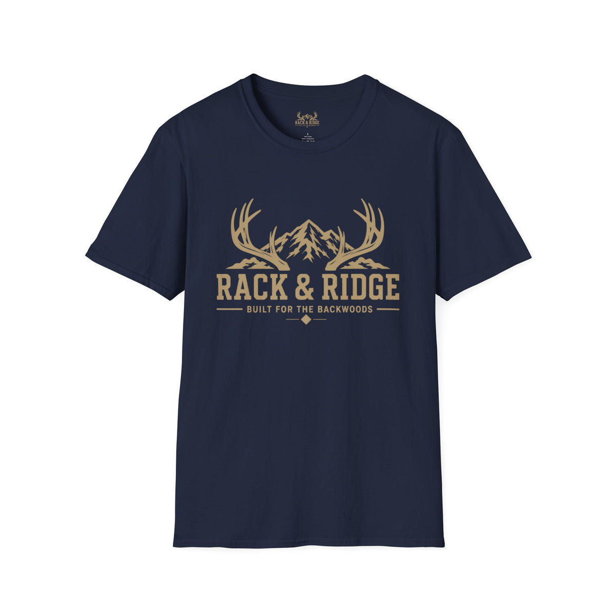 Rack & Ridge Mountain Antler Logo T-Shirt — Outdoor Hunting