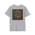 Rack & Ridge | Strings, Stands & Sunrise T-Shirt — Muted Colorway