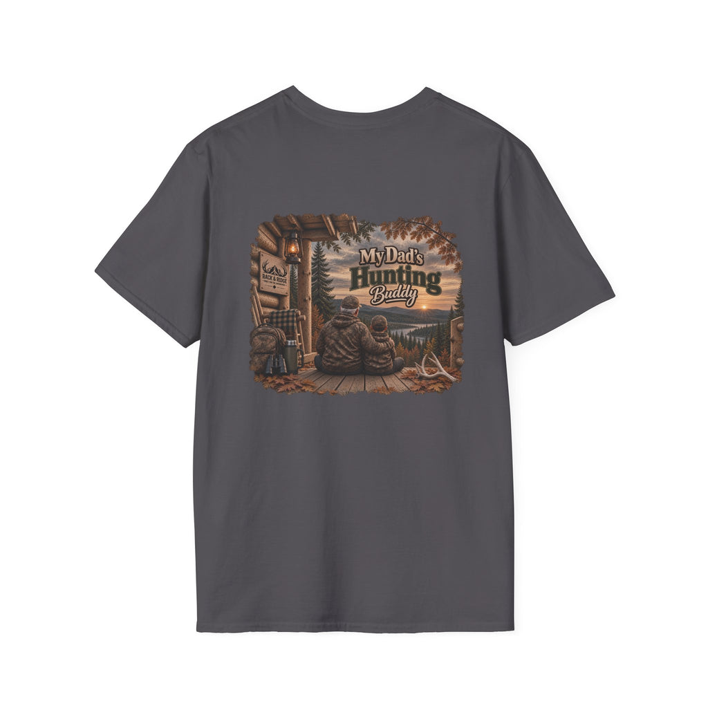 Rack & Ridge “My Dad’s Hunting Buddy” Tee — Grandpa & Grandson Outdoor Shirt