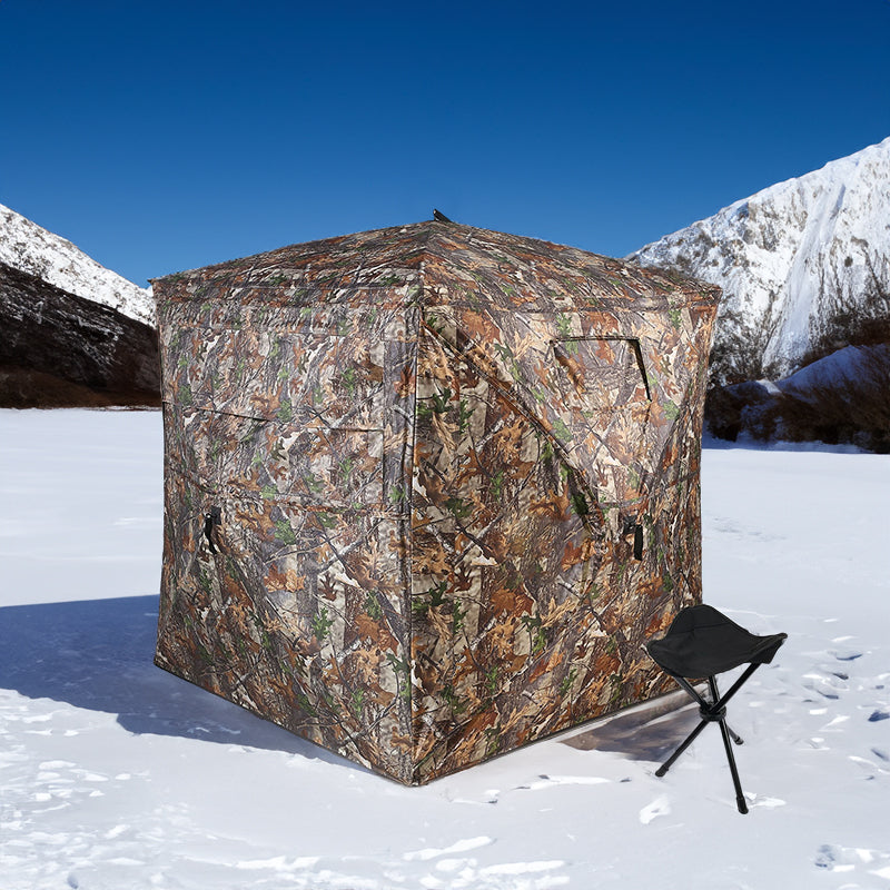 See-Through Pop-Up Camo Hunting Blind | 2–3 Person