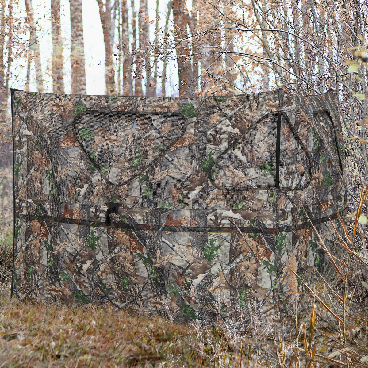 2-Panel Pop-Up Ground Hunting Blind | 3 Shooting Ports
