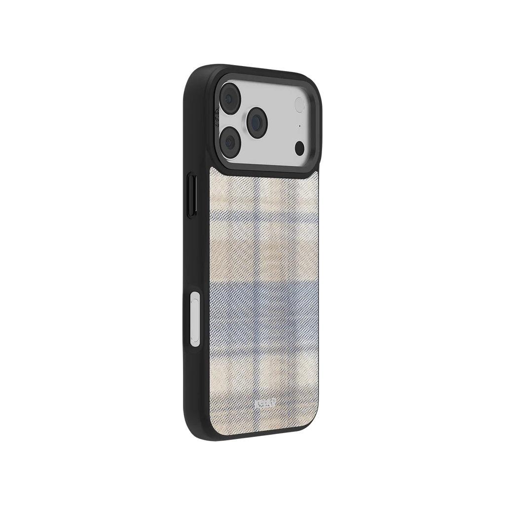 Oatmilk | Beige Flannel Plaid iPhone Case