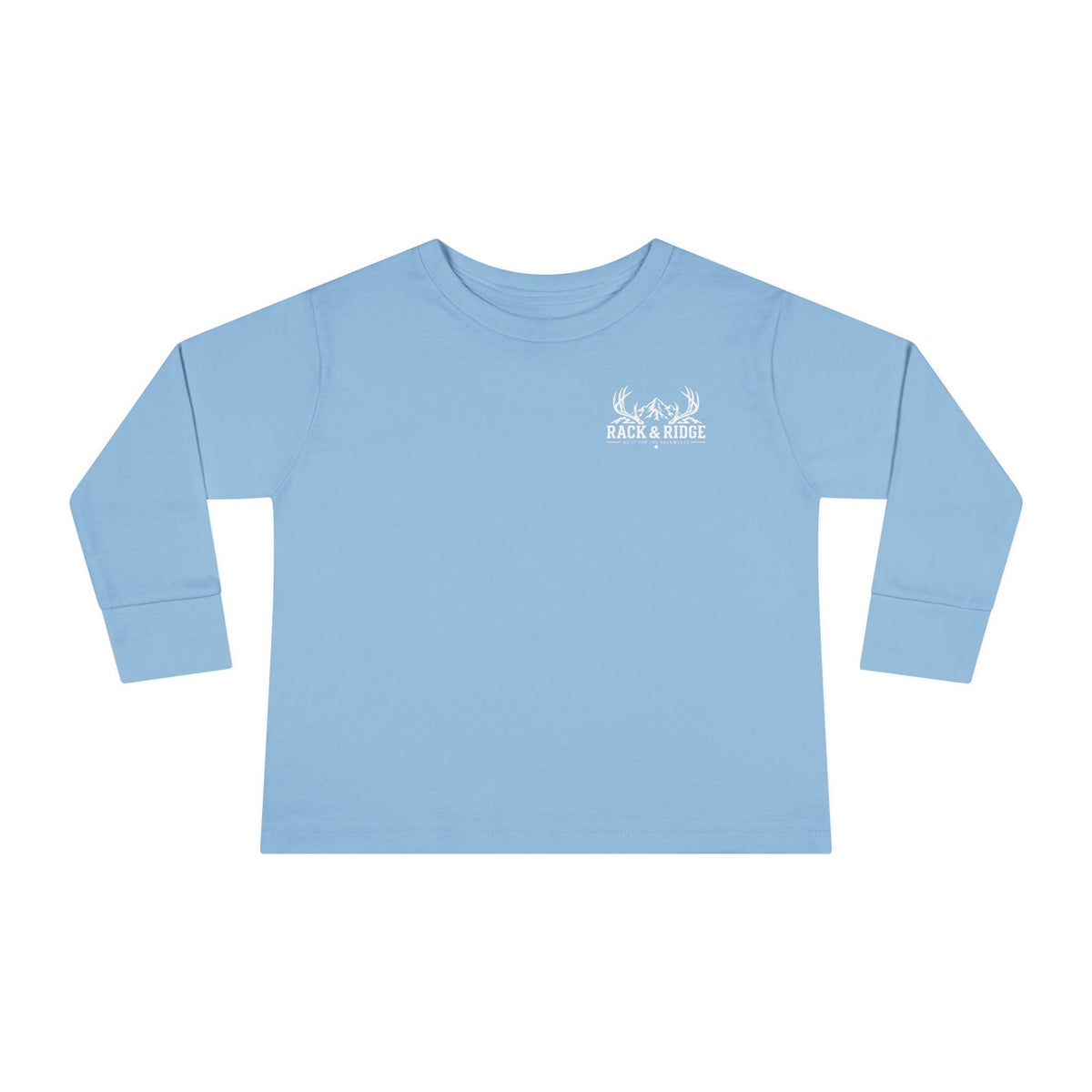 Rack & Ridge Signature Antler Logo Toddler Long Sleeve — Kids Outdoor Shirt