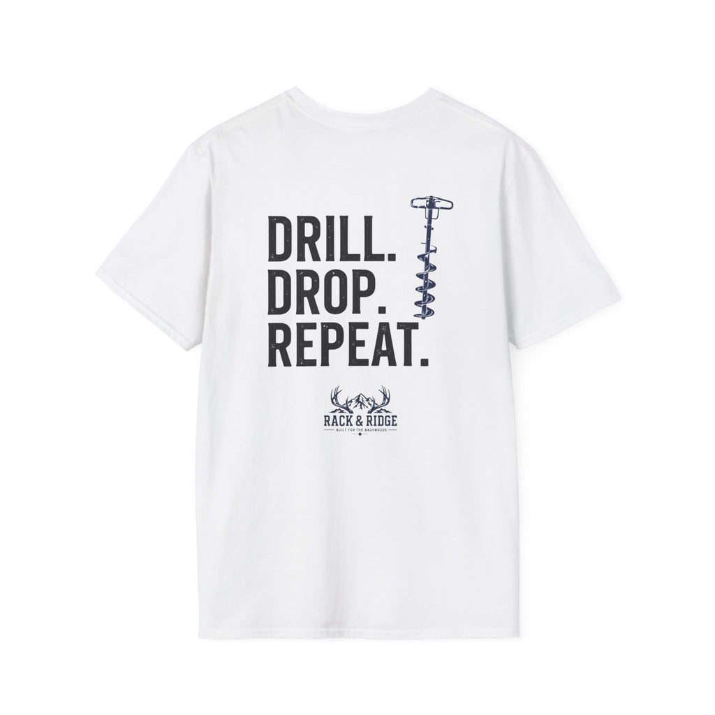 Drill. Drop. Repeat. | Rack & Ridge T-Shirt