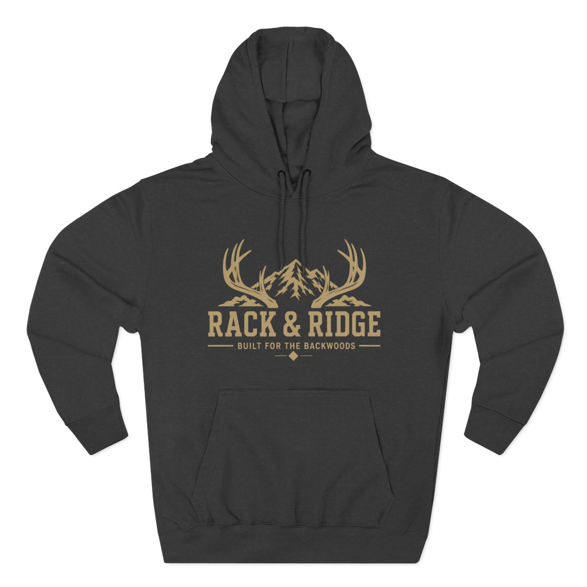 Rack & Ridge Outdoor Hoodie — Hunting Antler Logo