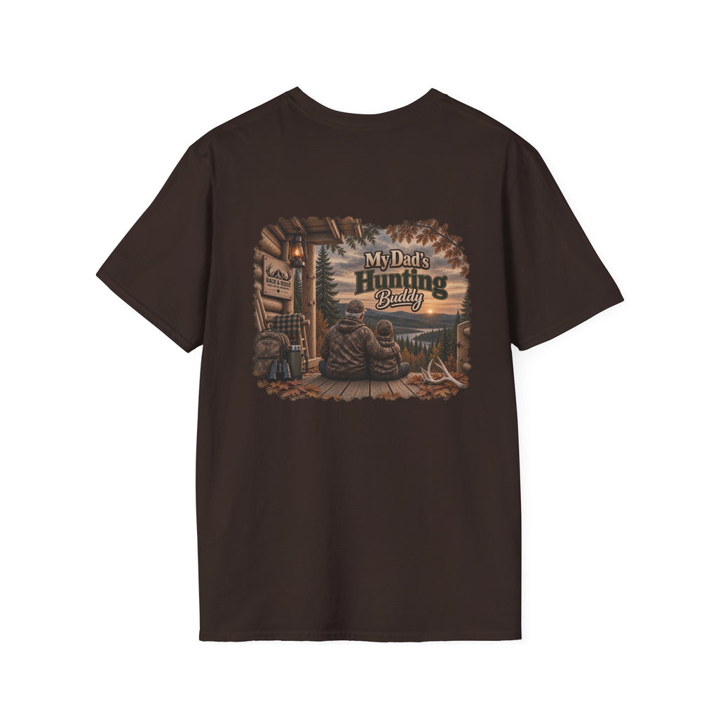 Rack & Ridge “My Dad’s Hunting Buddy” Tee — Grandpa & Grandson Outdoor Shirt