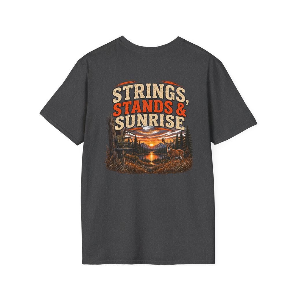 Rack & Ridge | Strings, Stands & Sunrise T-Shirt