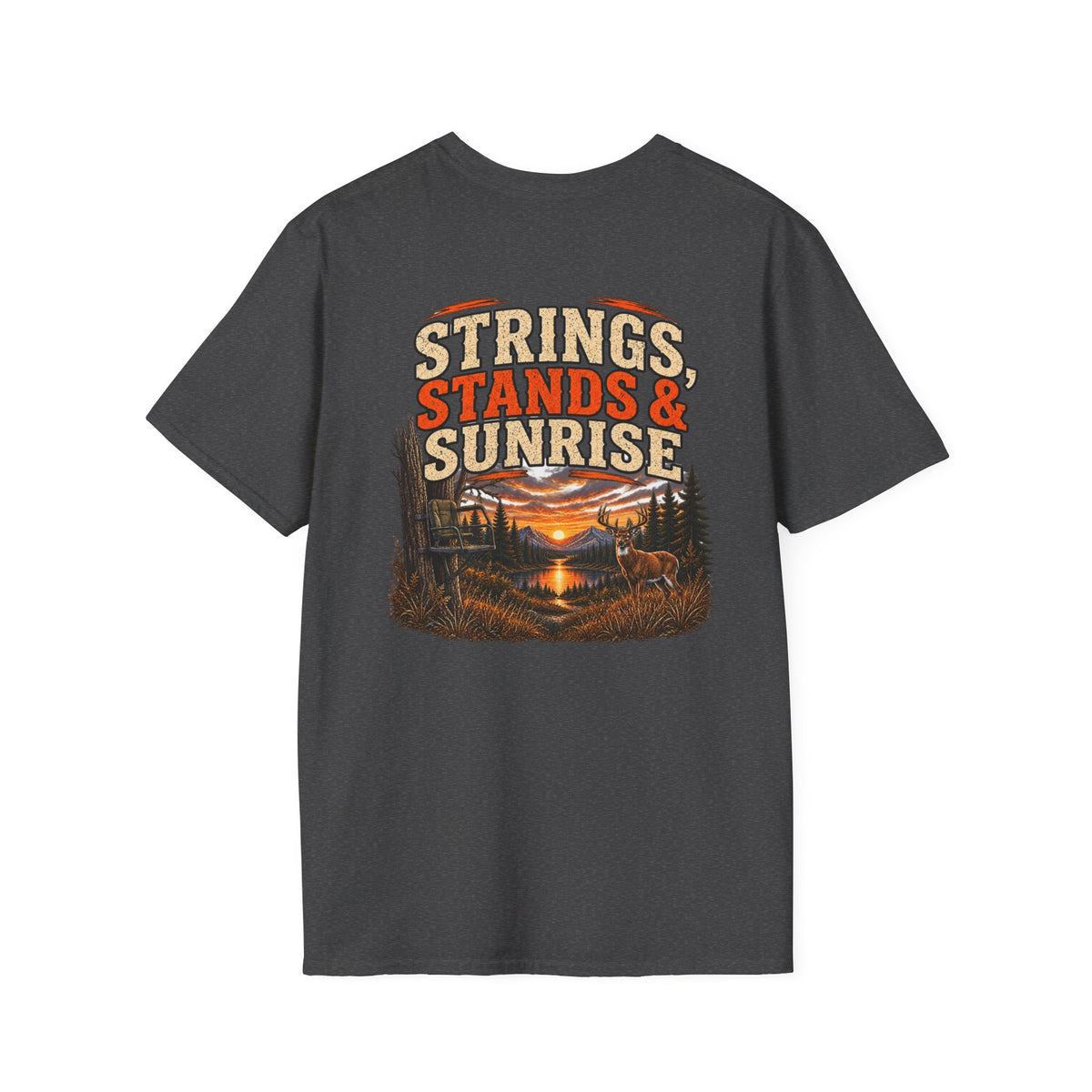 Rack & Ridge | Strings, Stands & Sunrise T-Shirt