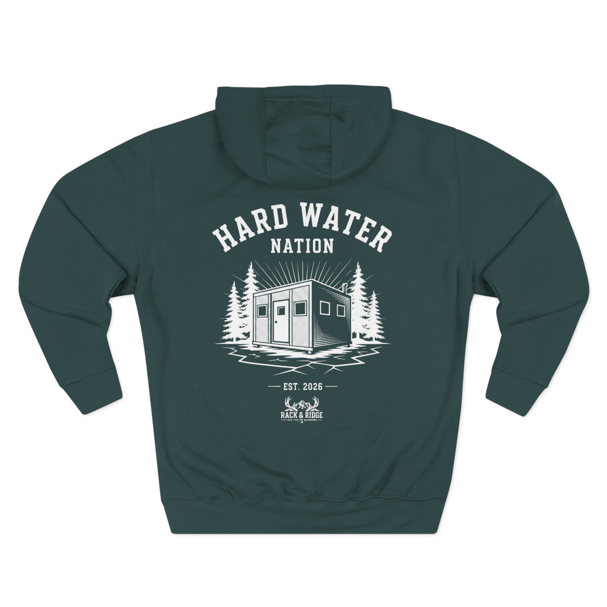 "Hard Water Nation" | Rack & Ridge Hoodie
