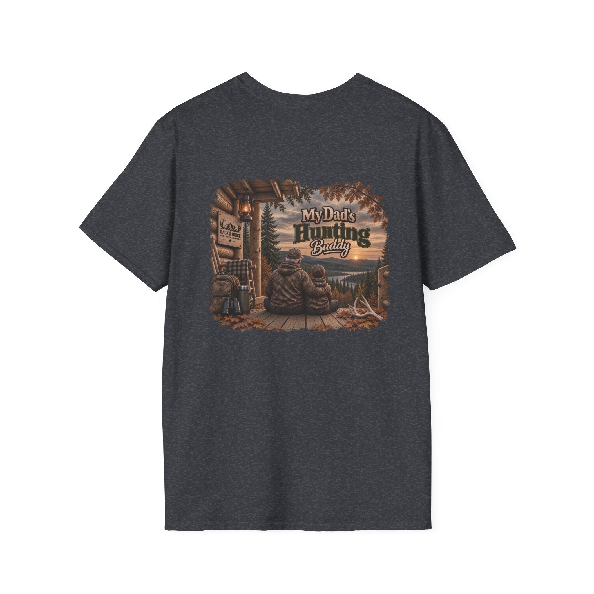Rack & Ridge “My Dad’s Hunting Buddy” Tee — Grandpa & Grandson Outdoor Shirt
