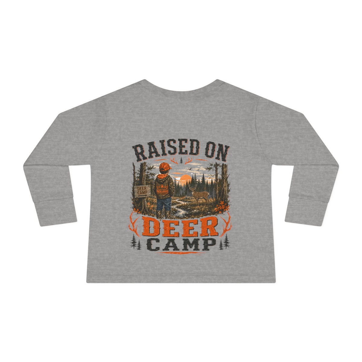 RACK & RIDGE Raised on Deer Camp Toddler Boys' Long-Sleeve Tee