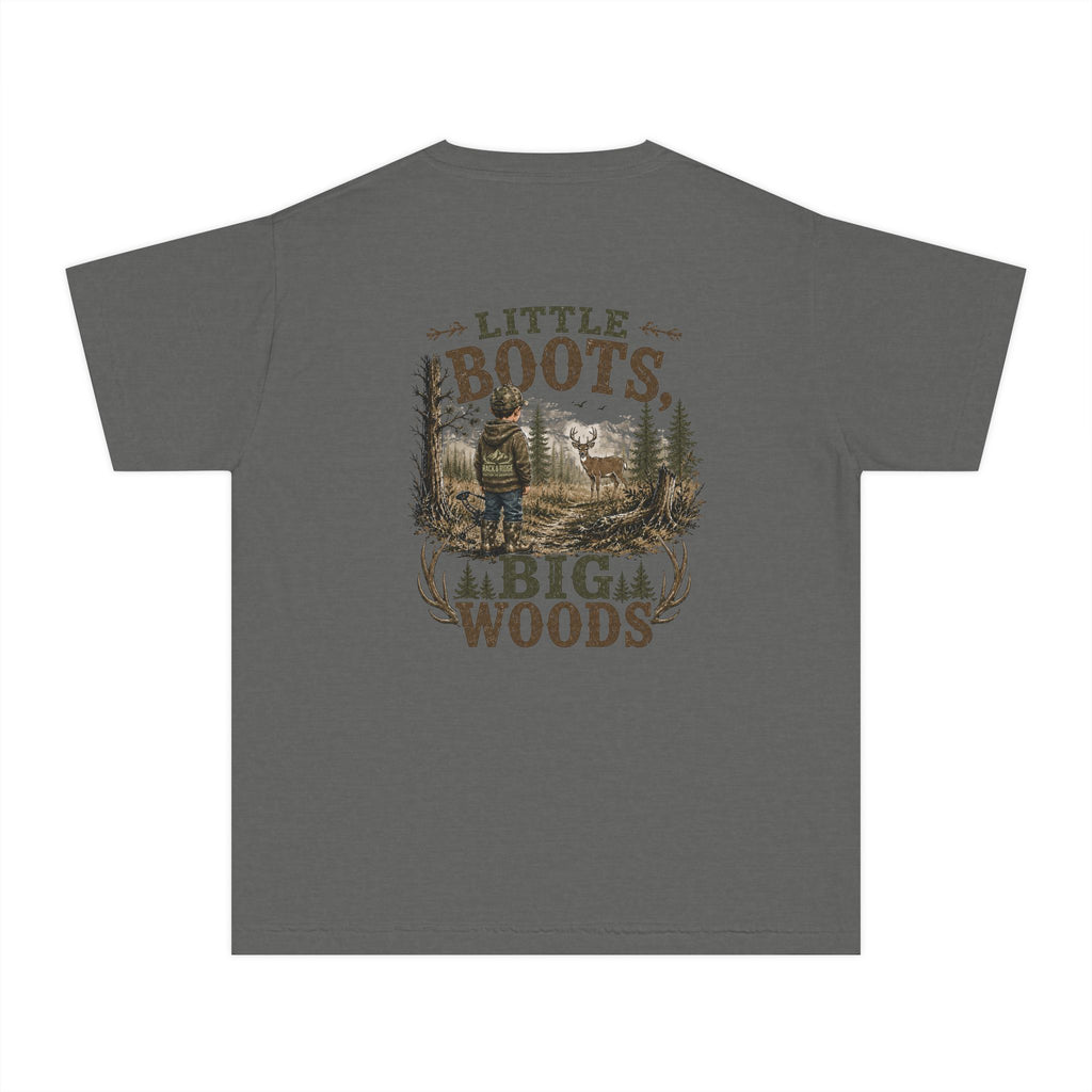 RACK & RIDGE Little Boots, Big Woods Youth Boys' Woodland T-Shirt