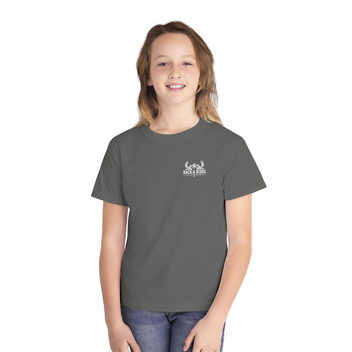 RACK & RIDGE Little Boots, Big Woods Youth Girls' Woodland T-Shirt
