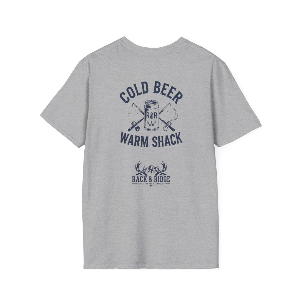 Cold Beer. Warm Shack. | Rack & Ridge T-Shirt