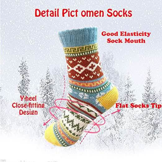 5-Pairs: Women's Winter Socks