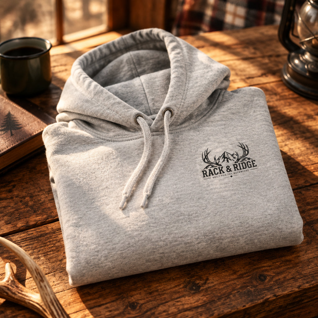 Rack & Ridge | Full Draw Hoodie Black Logo