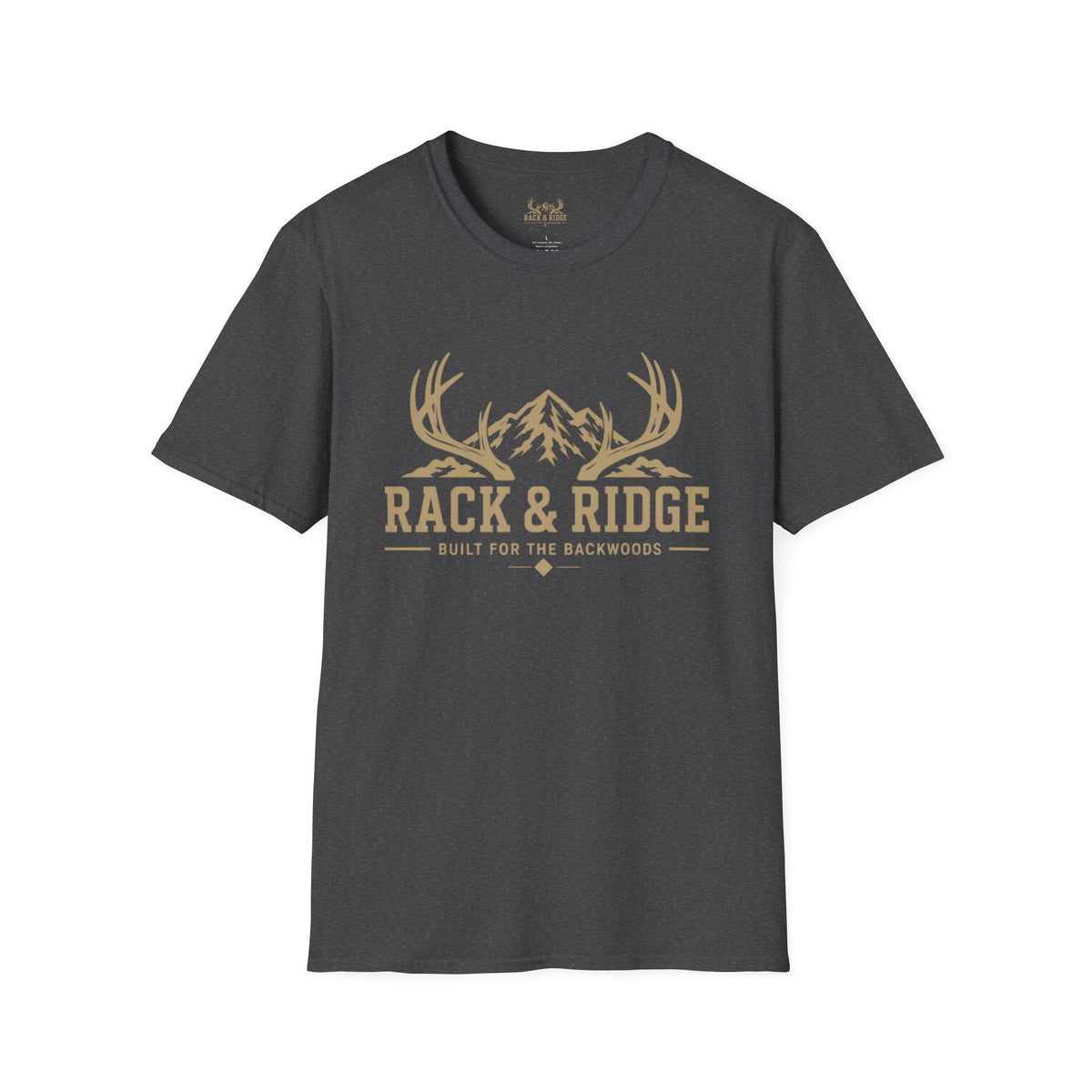 Rack & Ridge Mountain Antler Logo T-Shirt — Outdoor Hunting
