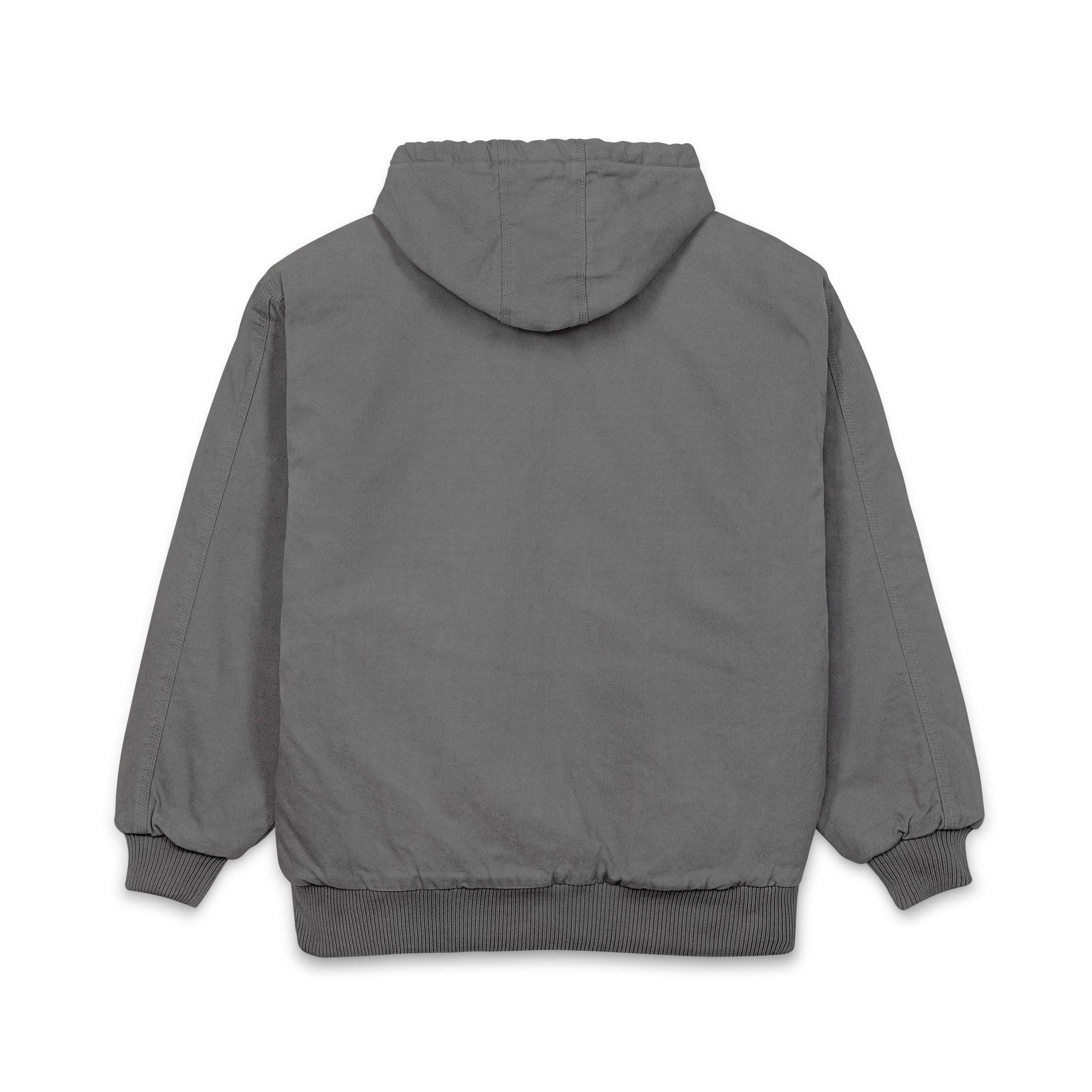 Rack & Ridge Hooded Duck Cloth Insulated Jacket — Embroidered Outdoor Work Coat