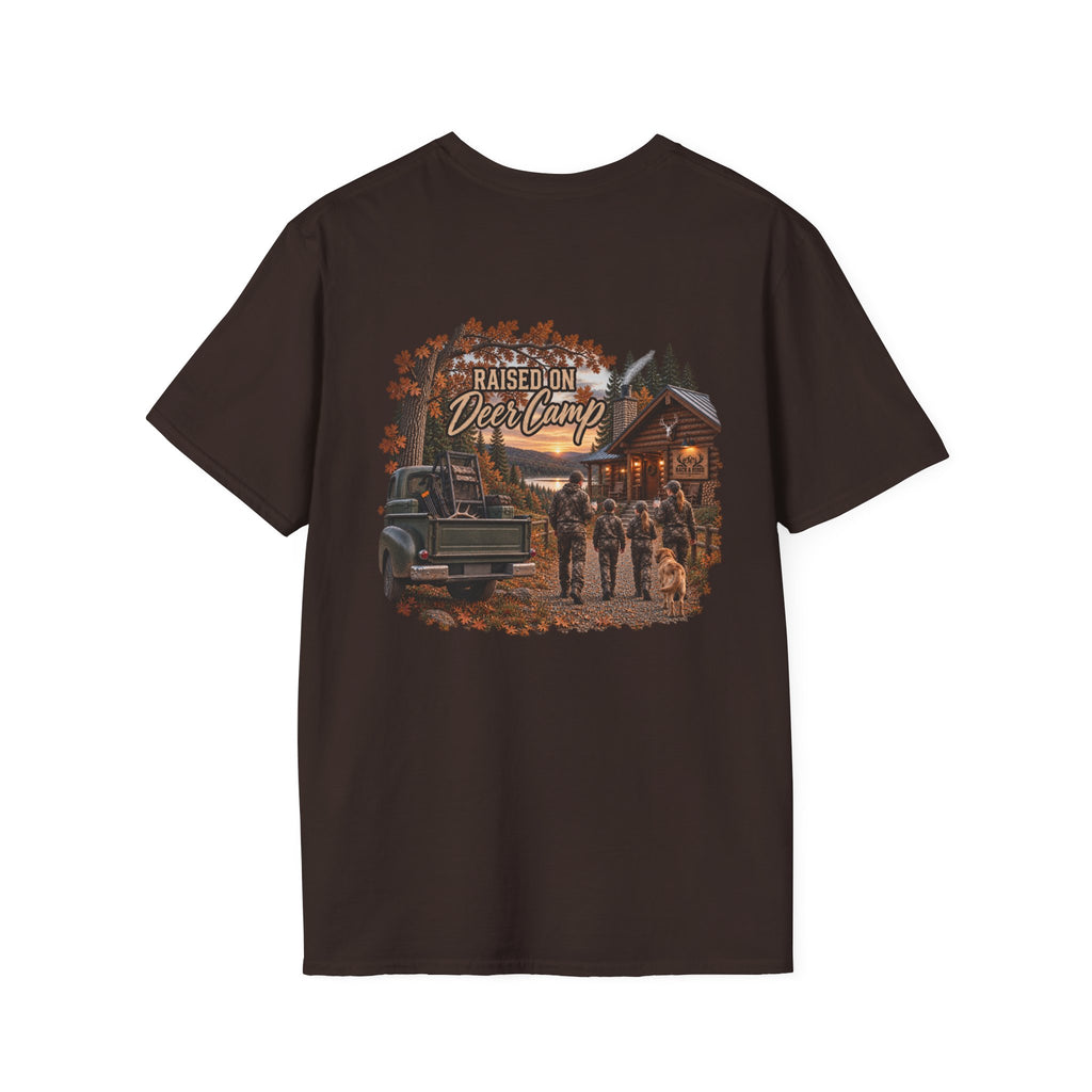 Rack & Ridge “Raised on Deer Camp” Tee — The Signature Outdoor Family Shirt