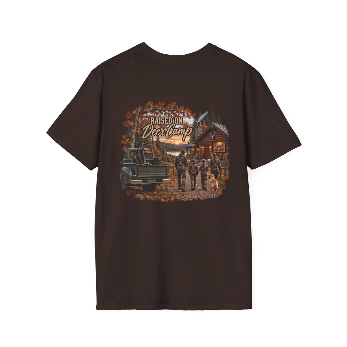 Rack & Ridge “Raised on Deer Camp” Tee — The Signature Outdoor Family Shirt