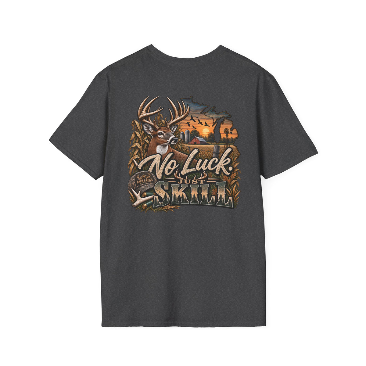 Rack & Ridge | No Luck. Just Skill T-Shirt