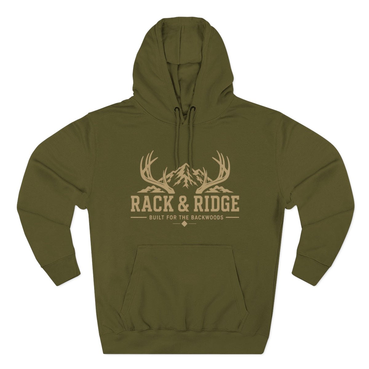 Rack & Ridge Outdoor Hoodie — Hunting Antler Logo