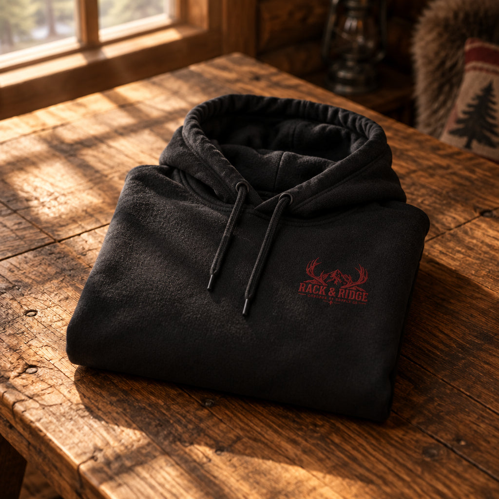 Rack & Ridge Hunting Hoodie — Patience. Persistence. Precision.