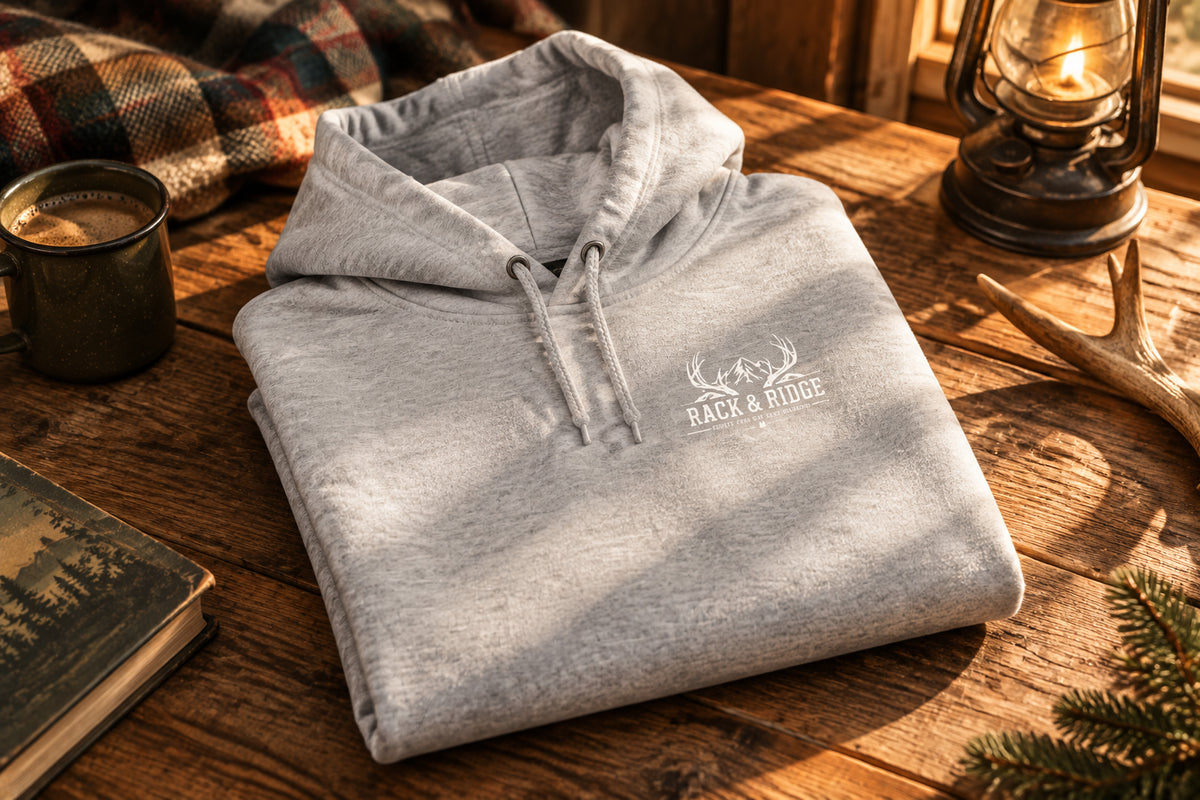 Rack & Ridge “Built for the Moment” Hoodie — Outdoor Hunting Fleece