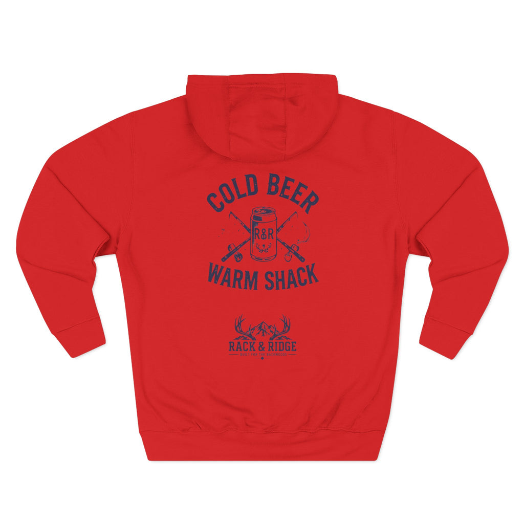 "Cold Beer. Warm Shack." | Rack & Ridge Hoodie