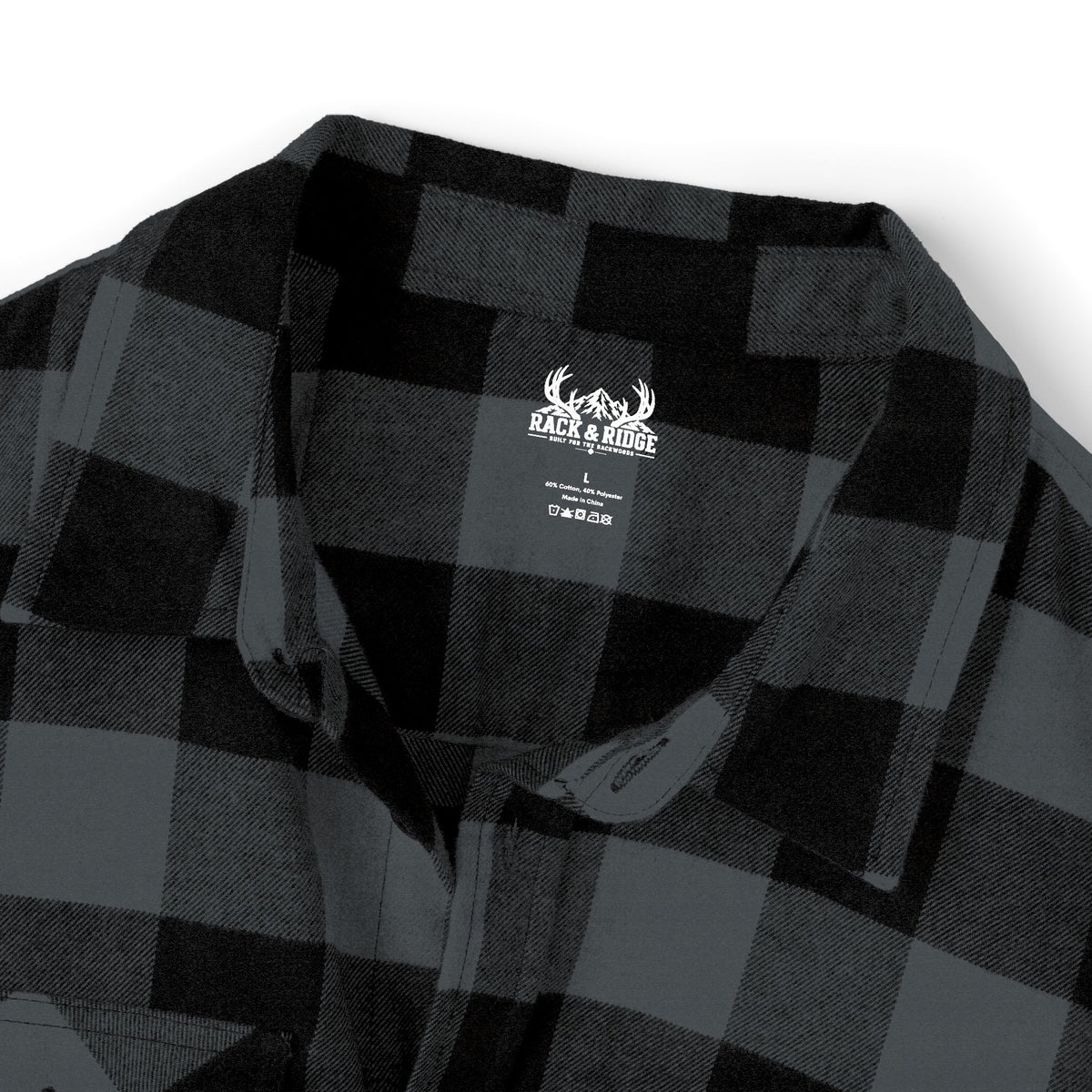 Rack & Ridge Buffalo Plaid Logo Flannel