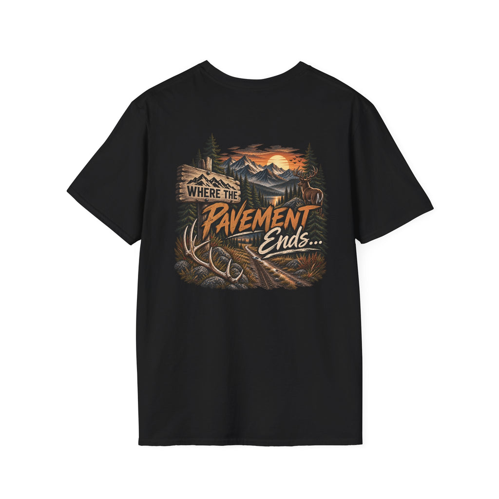 Rack & Ridge | Where the Pavement Ends T-Shirt