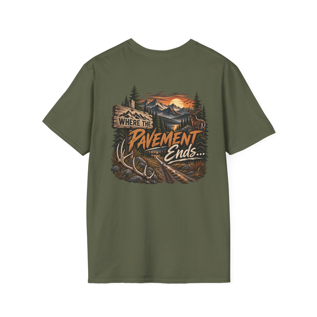 Rack & Ridge | Where the Pavement Ends T-Shirt