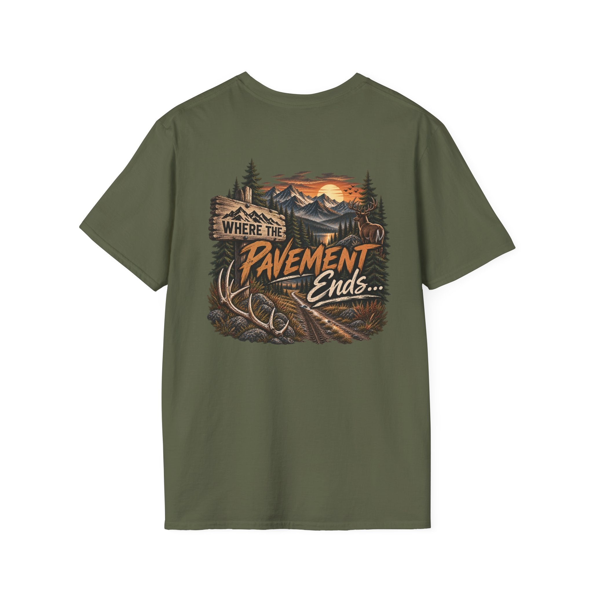 Rack & Ridge | Where the Pavement Ends T-Shirt