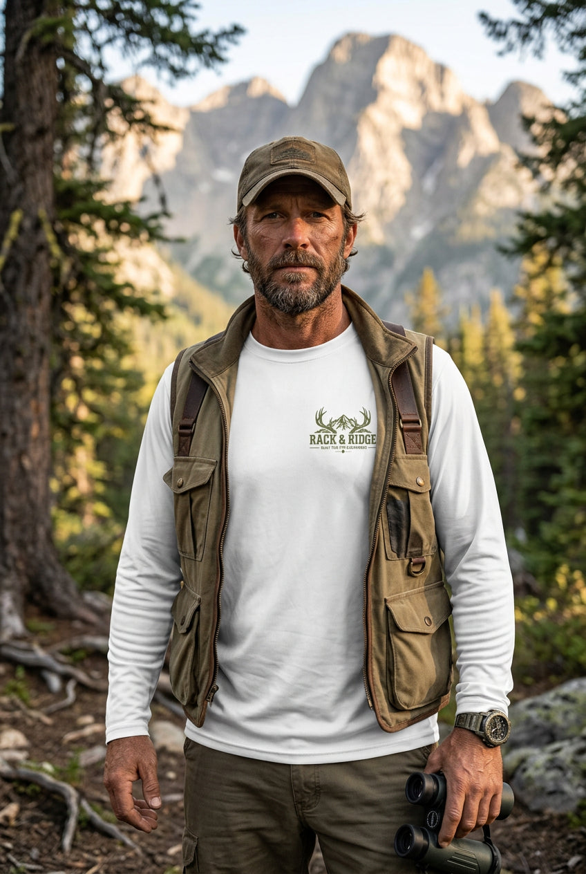 Rack Ridge Green Logo Islander Long Sleeve