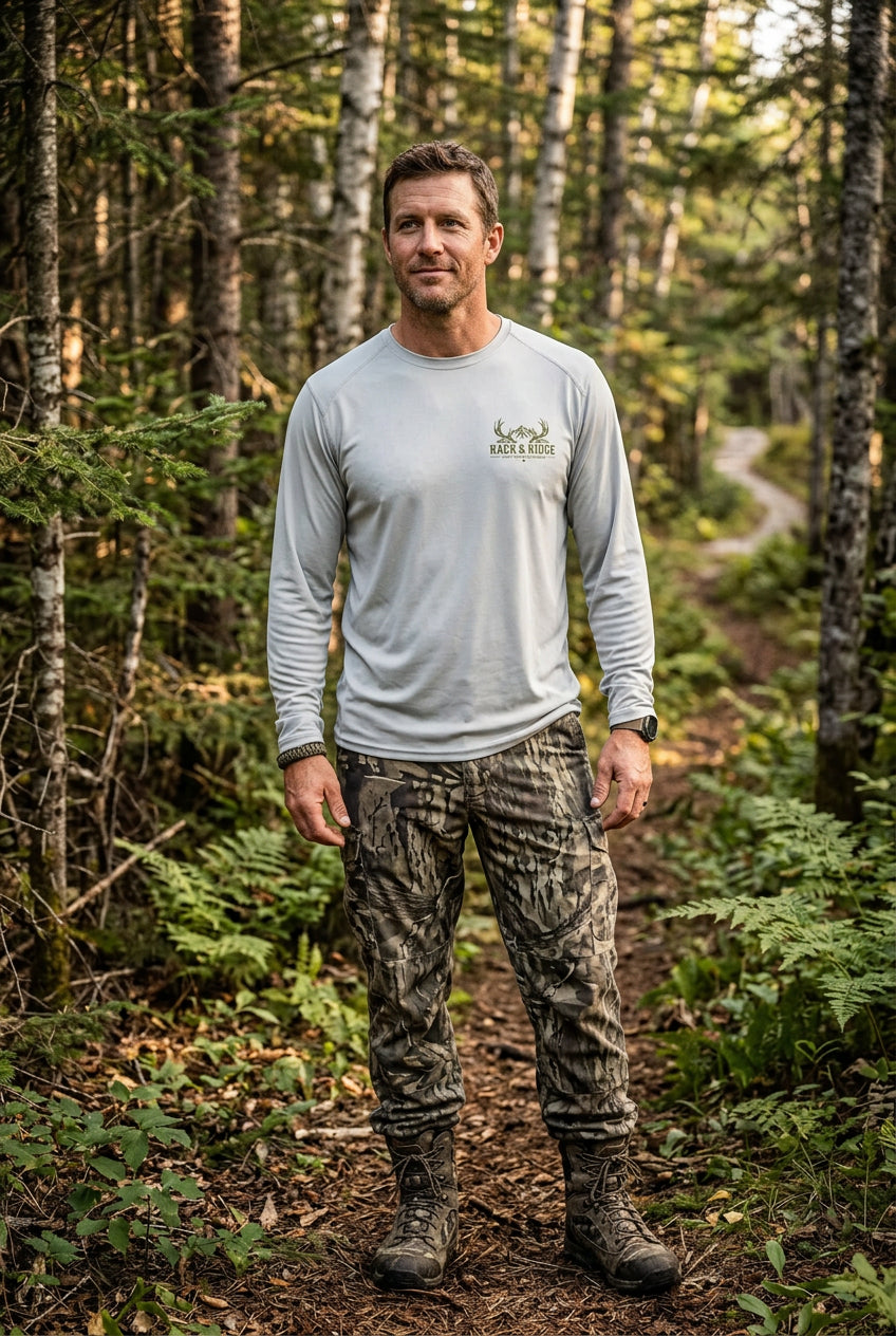 Rack Ridge Green Logo Islander Long Sleeve