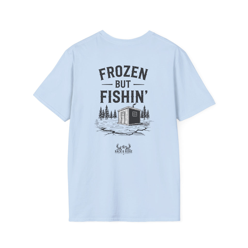 "Frozen but Fishin' " | Rack & Ridge T-Shirt