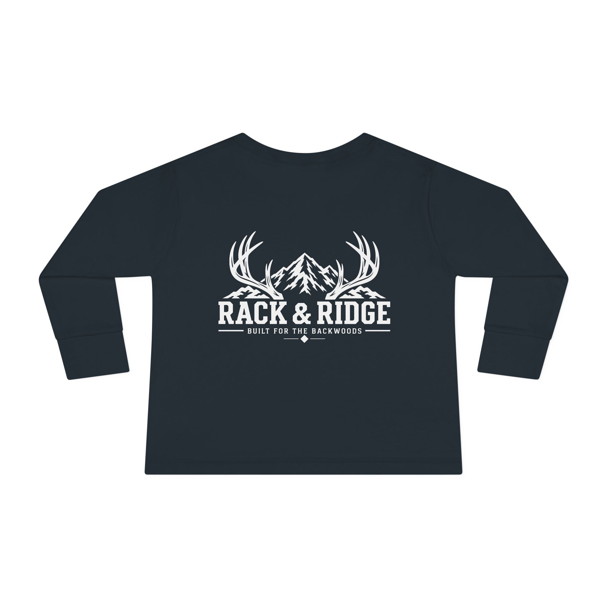 Rack & Ridge Signature Antler Logo Toddler Long Sleeve — Kids Outdoor Shirt