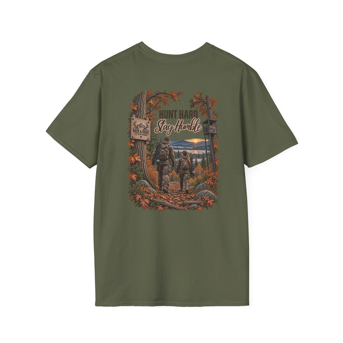 Rack & Ridge “Hunt Hard. Stay Humble.” Tee — Outdoor Daughter Shirt