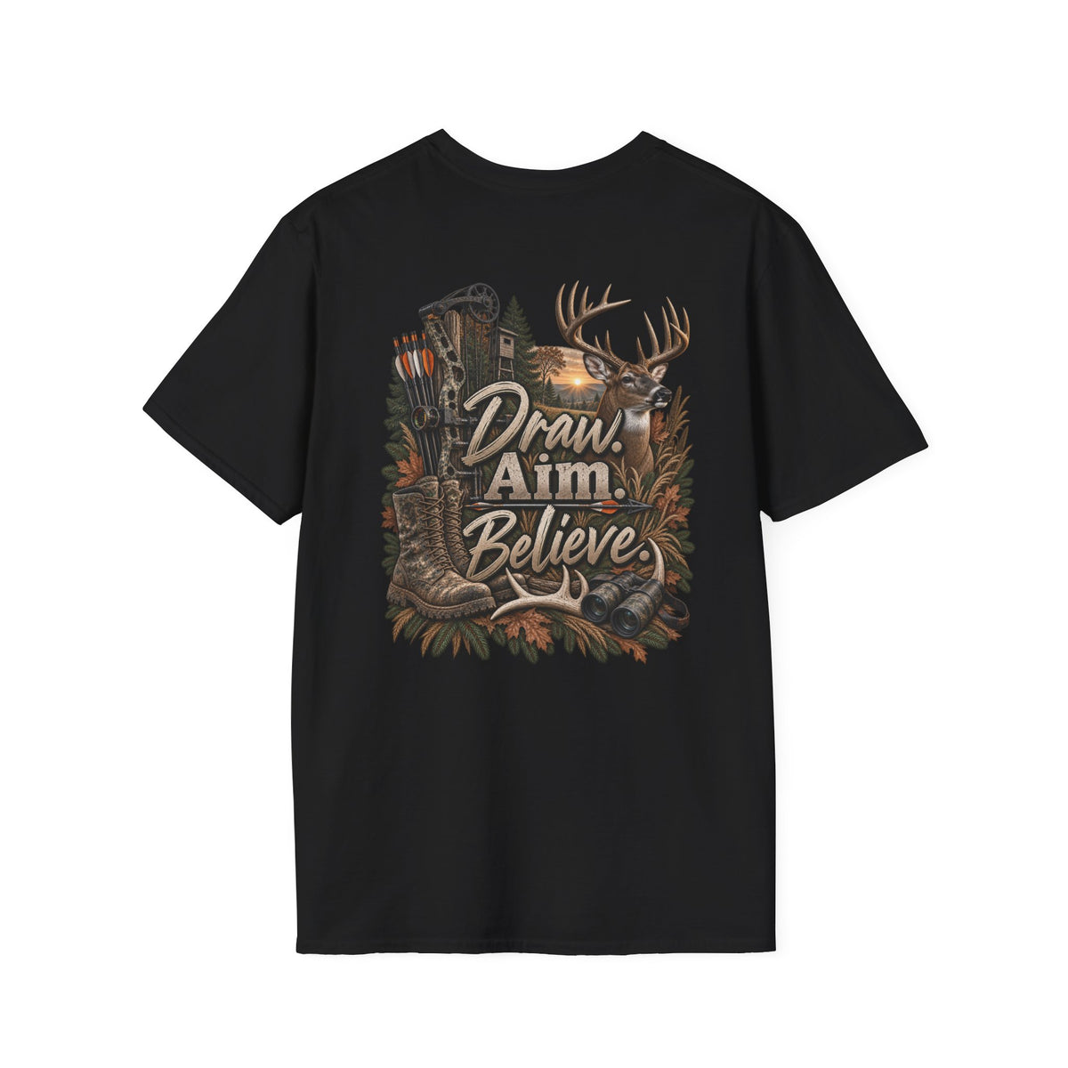 Rack & Ridge | Draw. Aim. Believe. T-Shirt
