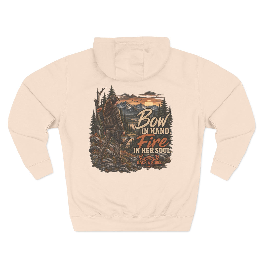 Rack & Ridge | Bow in Hand. Fire in Her Soul. Hoodie