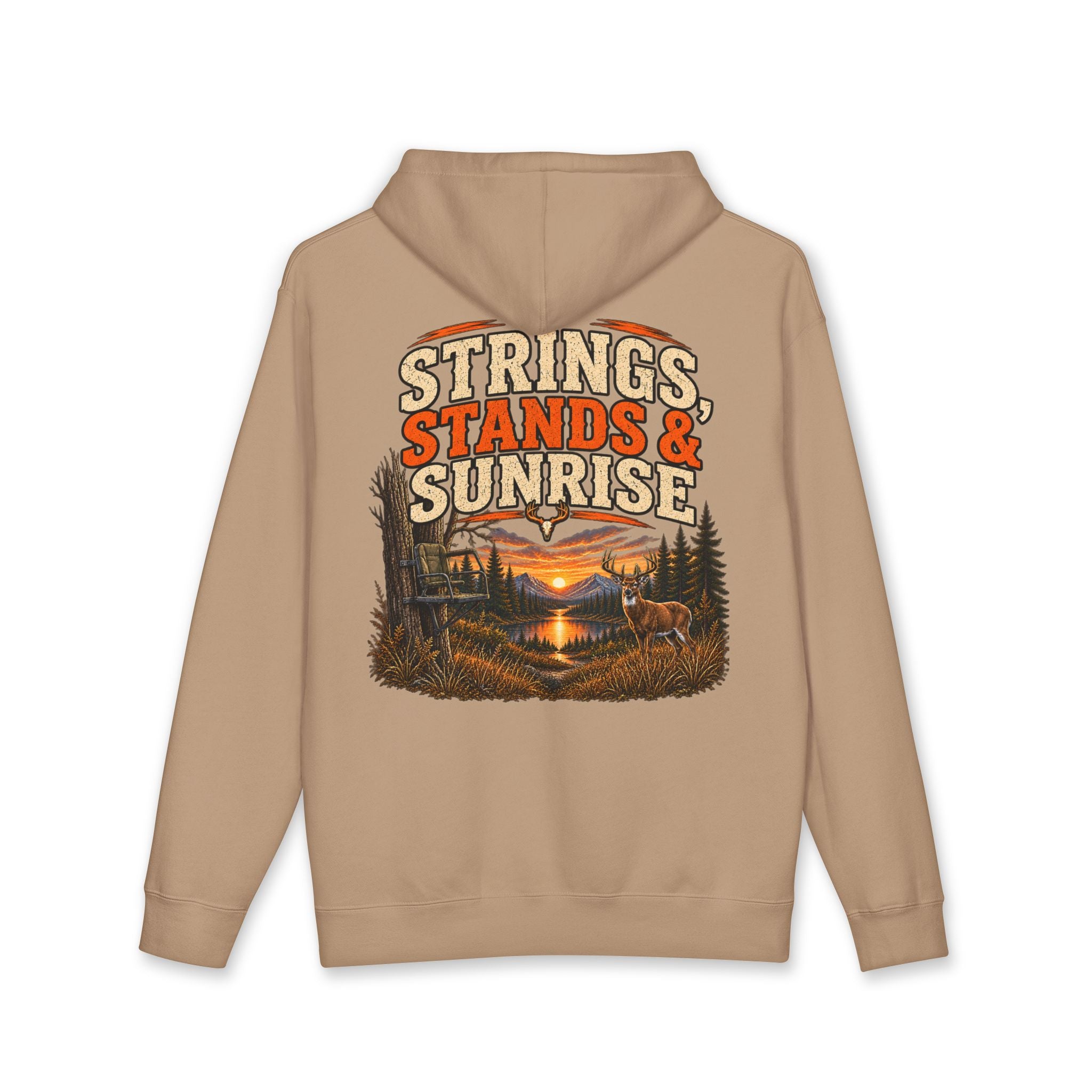 RACK & RIDGE Strings, Stands & Sunrise Adult Unisex Hoodie