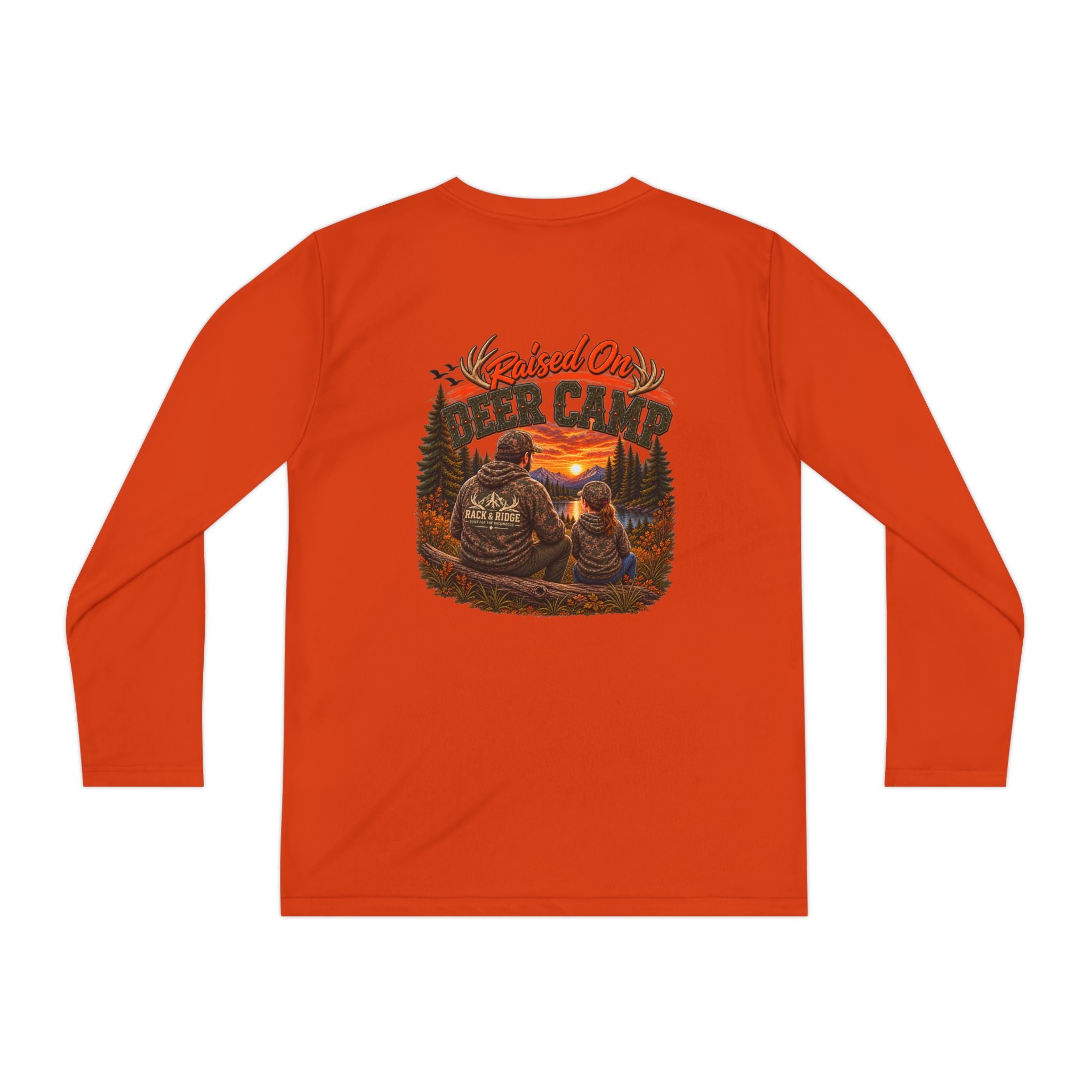 RACK & RIDGE Sunset Deer Camp Youth Girls' Long-Sleeve Tee